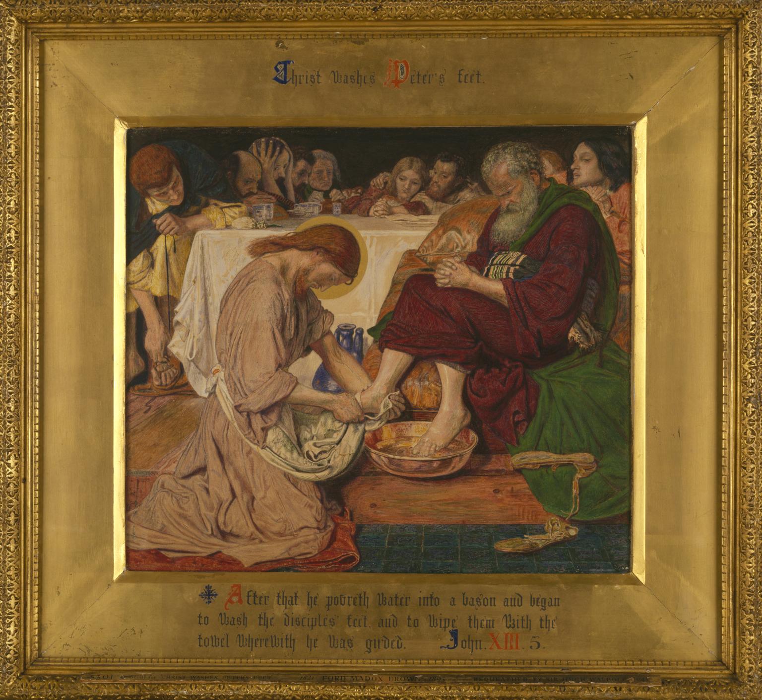 1536x1410 Jesus Washing Peter's Feet', Ford Madox Brown, 1857 8 Tate - Jesus Washing Feet Painting
