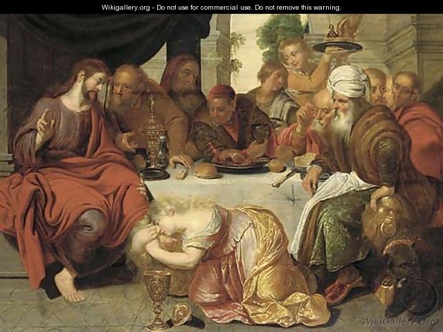 640x480 Mary Magdalen Washing The Feet Of Christ - Jesus Washing Feet Painting