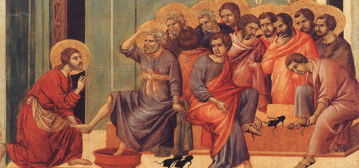 727x340 Why Jesus Washed Their Feet - Jesus Washing Feet Painting