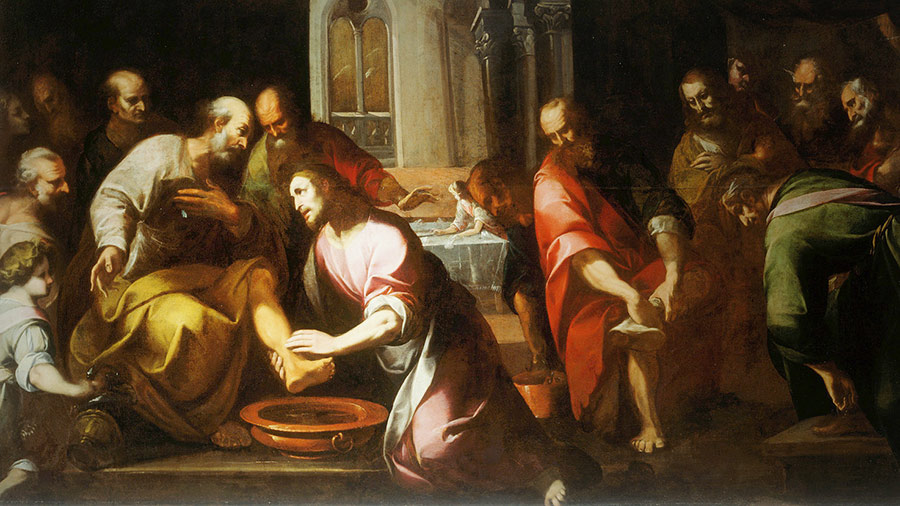 900x506 Why Jesus Washed The Apostles' Feet, And Why We Do It Too The Stream - Jesus Washing Feet Painting