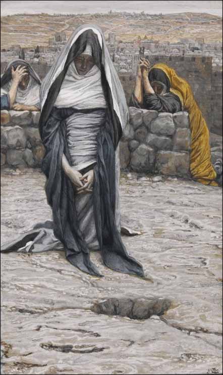 442x742 James J. Tissot Paintings On The Life Of Christ - Jesus Wept Painting