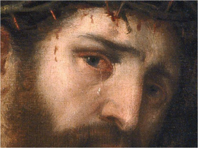 689x517 Picture Of Jesus Painted By A Child Lovely Photographs Godly Works - Jesus Wept Painting
