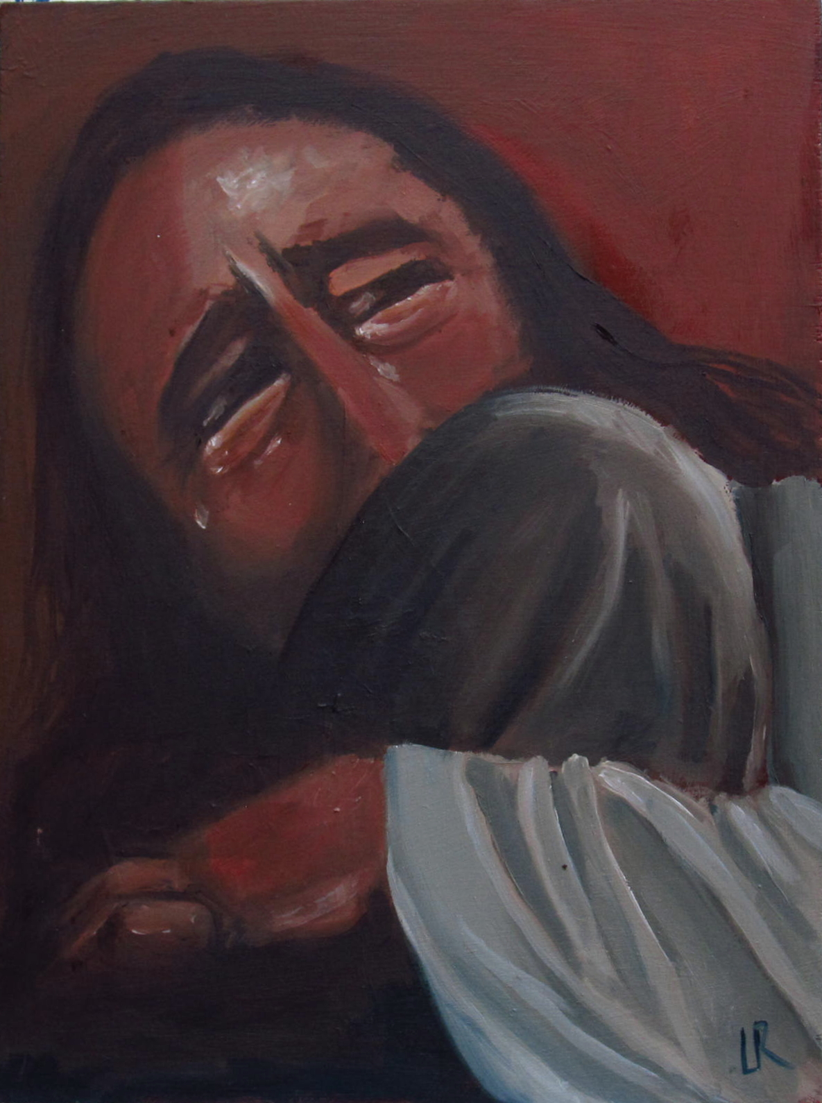 1185x1590 Holy Week, Monday Jesus Weeps Over Jerusalem Malcolm Guite - Jesus Wept Painting