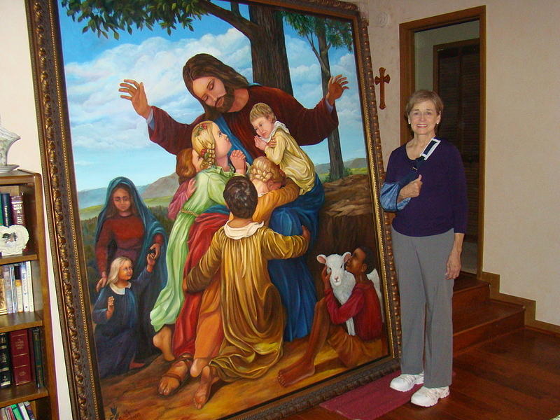 800x600 Jesus Loves The Children Painting By Bobi Glenn - Jesus With Children Painting