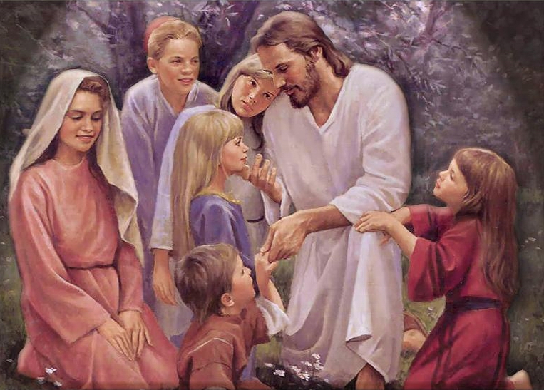 763x547 Jesus Children Jesus Christ Picture - Jesus With Children Painting