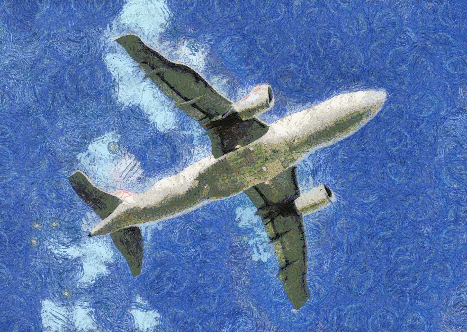 1920x1368 Jet Airplane Painting Free Stock Photo - Jet Painting