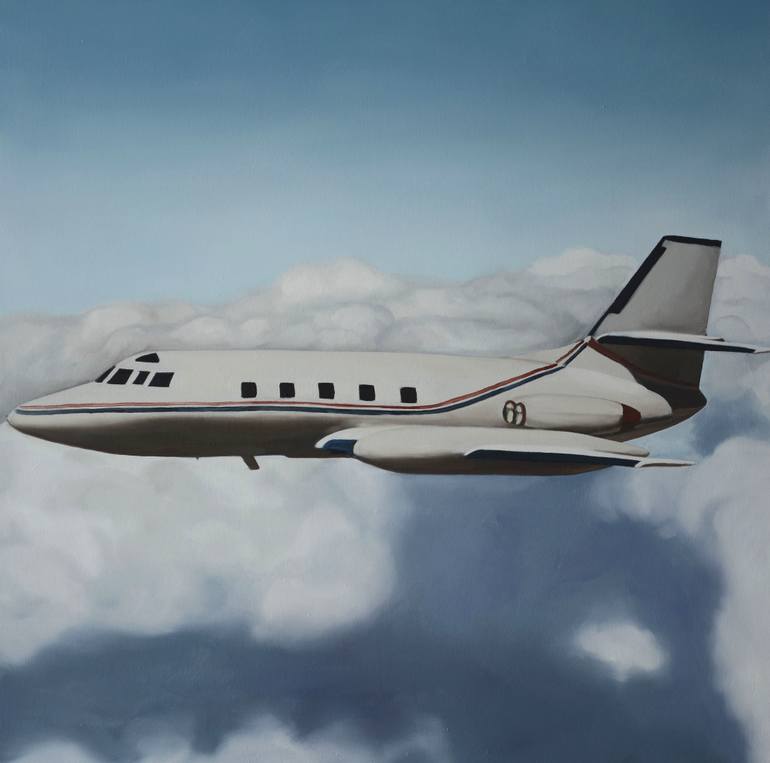 770x763 Saatchi Art Plane Painting By Tracy Kerdman - Jet Painting