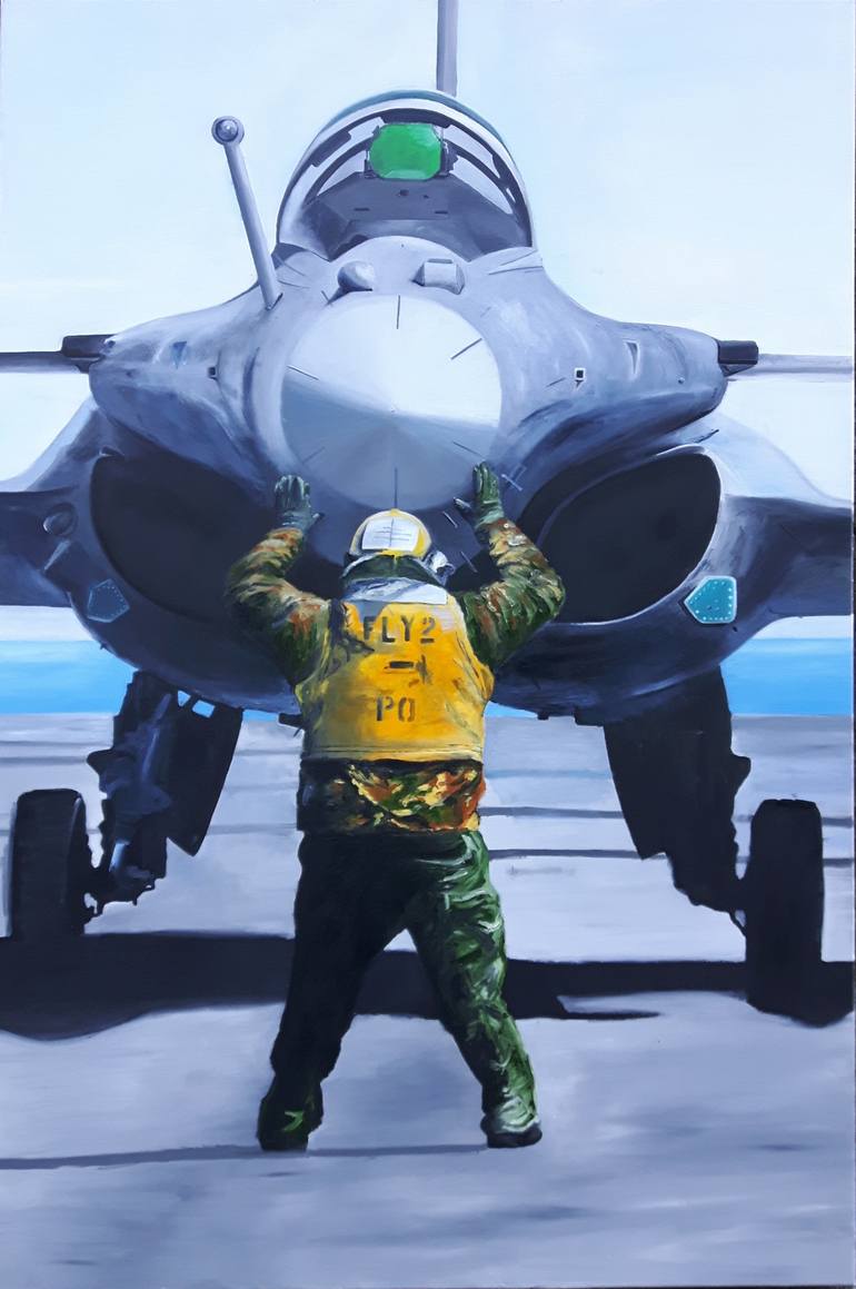 770x1159 Saatchi Art Rafale Jet Painting By Perrenoud Ludovic - Jet Painting