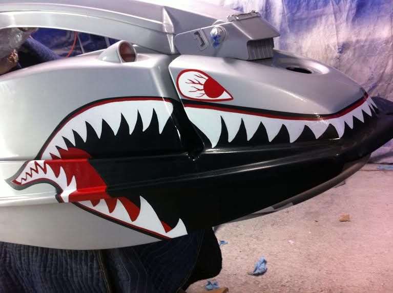767x573 Custom Hand Painted Jet Ski Pinstriping And Lettering - Jet Ski Painting