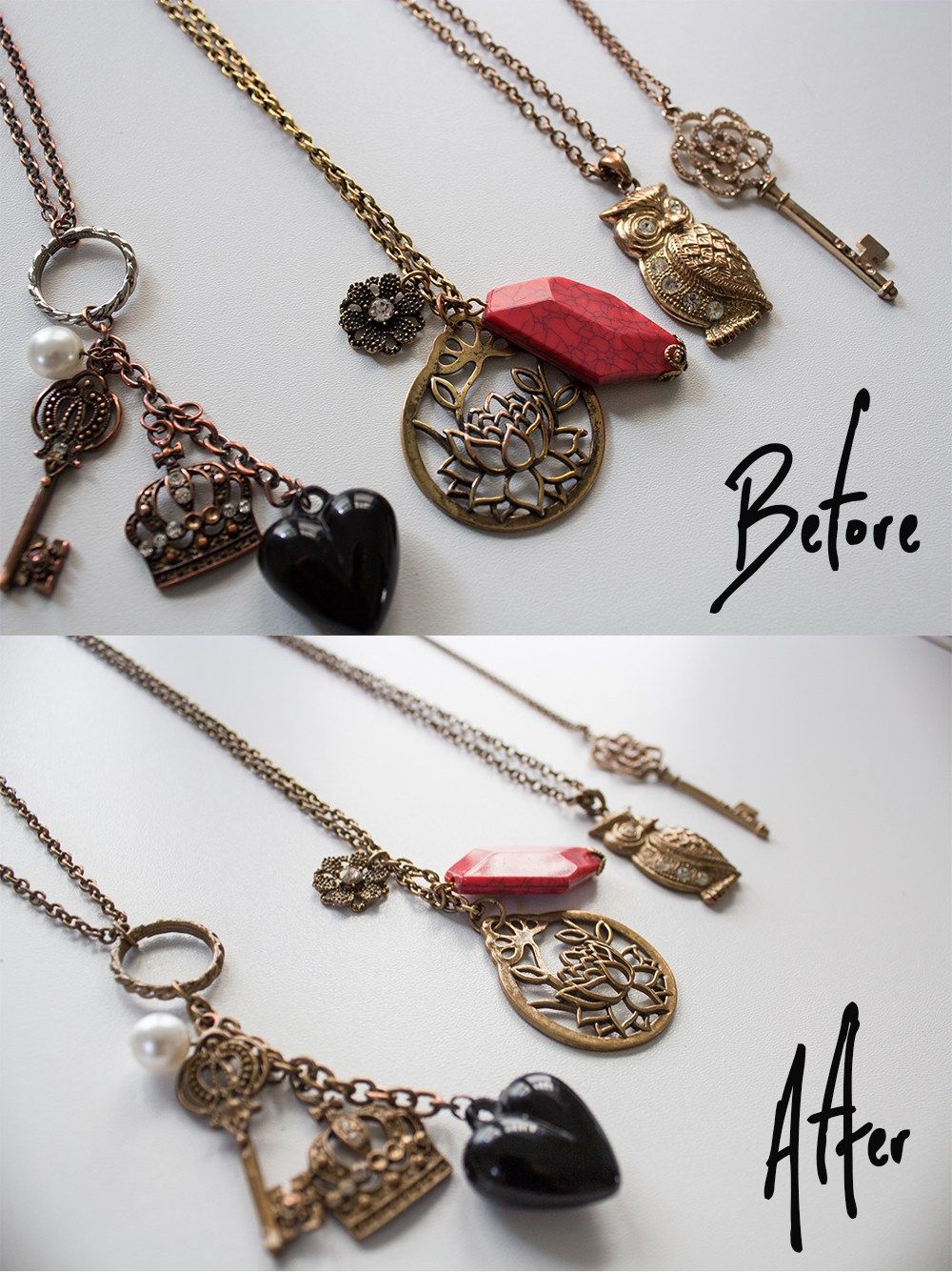 1000x1337 How To Fix Tarnished (Faux) Gold Jewelry With Spray Paint - Jewelry Painting