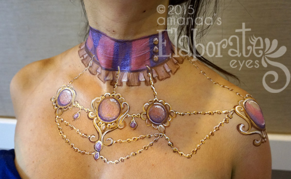 600x370 Painted Jewelry Amanda's Elaborate Eyes Face Amp Body Painting - Jewelry Painting