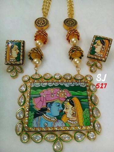375x500 Radha Krishna Painting Jewellery - Jewelry Painting
