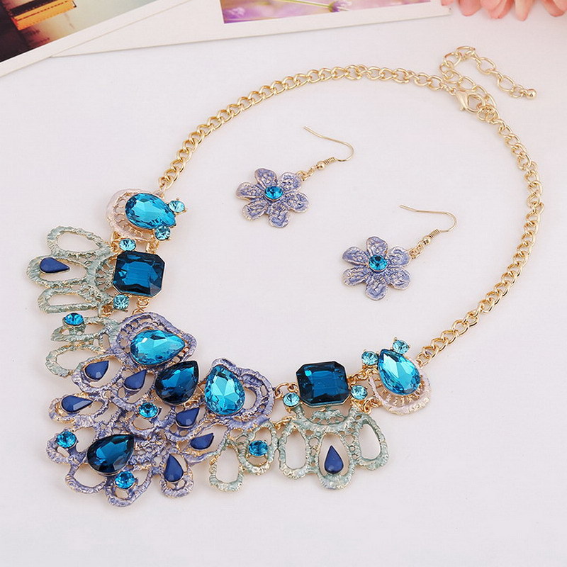 800x800 2015 Bohemian Style Ethnic Jewelry Gold Plated Link Chain Colorful - Jewelry Painting