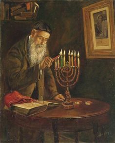236x294 Victor Brindatch Hannukah - Jewish Painting