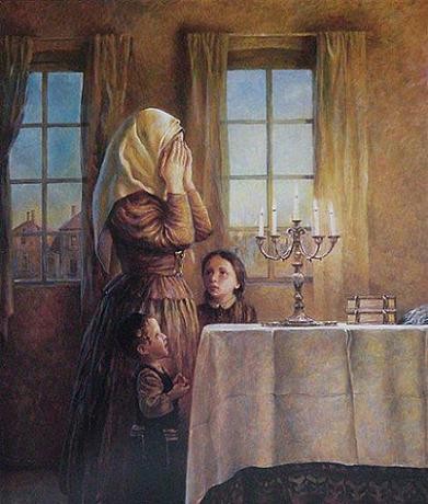 391x460 Elena Flerova - Jewish Painting