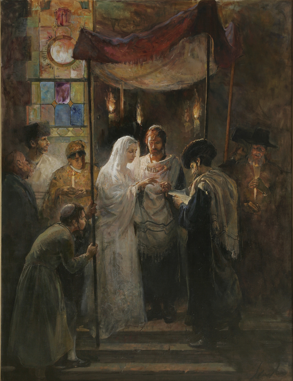 1000x1300 A Jewish Wedding Iliya Mirochnik - Jewish Wedding Painting