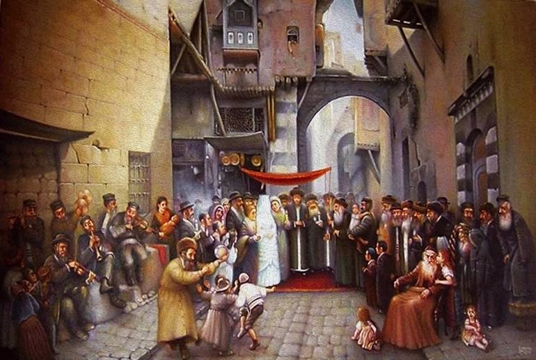 770x517 Saatchi Art Jewish Wedding. Painting By Eduard Gurevich - Jewish Wedding Painting