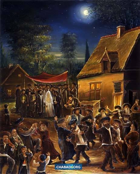 462x573 Alex Levin ~ - Jewish Wedding Painting