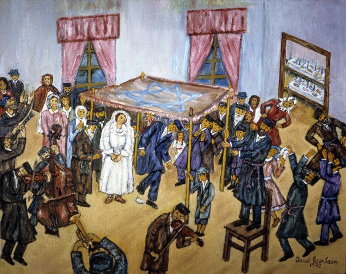 700x556 Memories Jewish Wedding Bernbaum Chuppahs - Jewish Wedding Painting