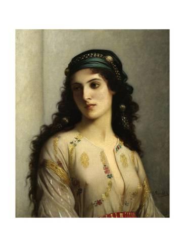 366x488 Jewish Woman From Tangiers. 1874. By Charles Landelle. Oil - Jewish Woman Painting