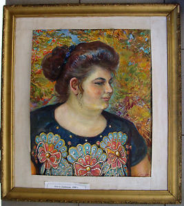 267x300 Original Ukrainian Impressionism Social Realism Ussr Oil Painting - Jewish Woman Painting