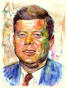 230x300 John F Kennedy Paintings Fine Art America - Jfk Painting