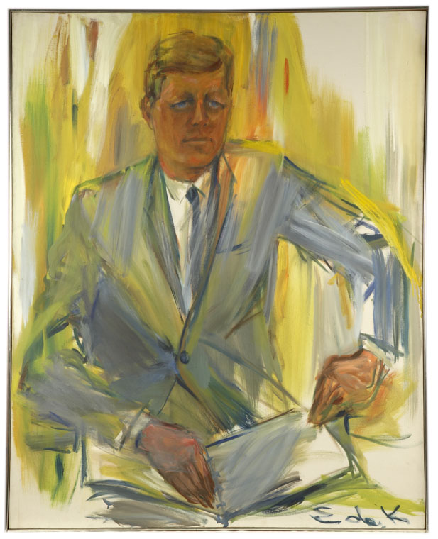 617x760 Portrait Of President John F. Kennedy, Mo 63.2141.1 - Jfk Painting