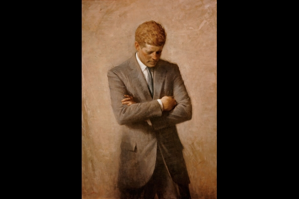 604x403 Amp Art Rooms The White House - Jfk Painting In White House