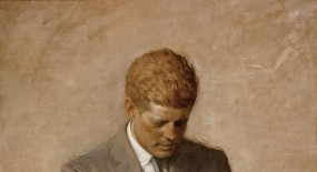 285x155 John F. Kennedy Enjoyed Playing Touch Football With Family - Jfk Painting In White House