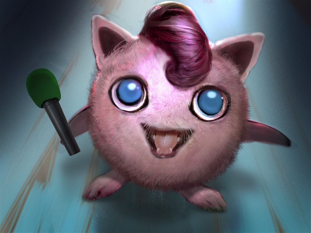 1024x768 Jigglypuff 02 By Ubermonster - Jigglypuff Painting