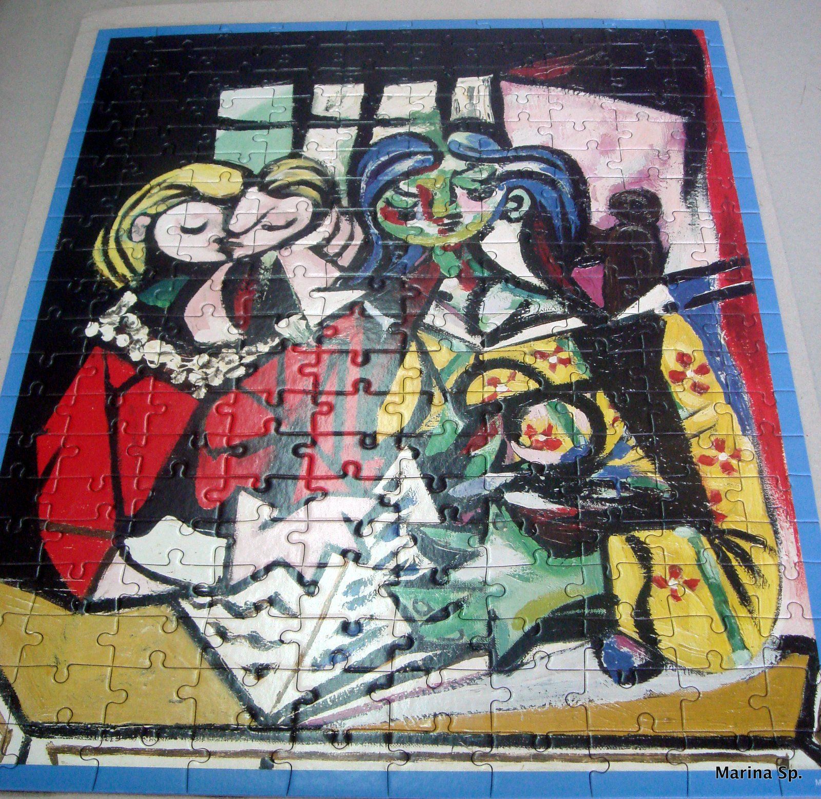 1600x1557 260 Pieces Jigsaw Puzzle I Made In March 2015. Original Painted By - Jigsaw Painting