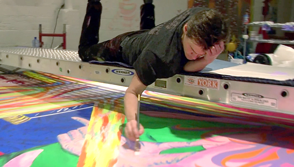 942x537 Jim Carrey Reveals His Impressive Art Talents In New Mini - Jim Carrey Painting