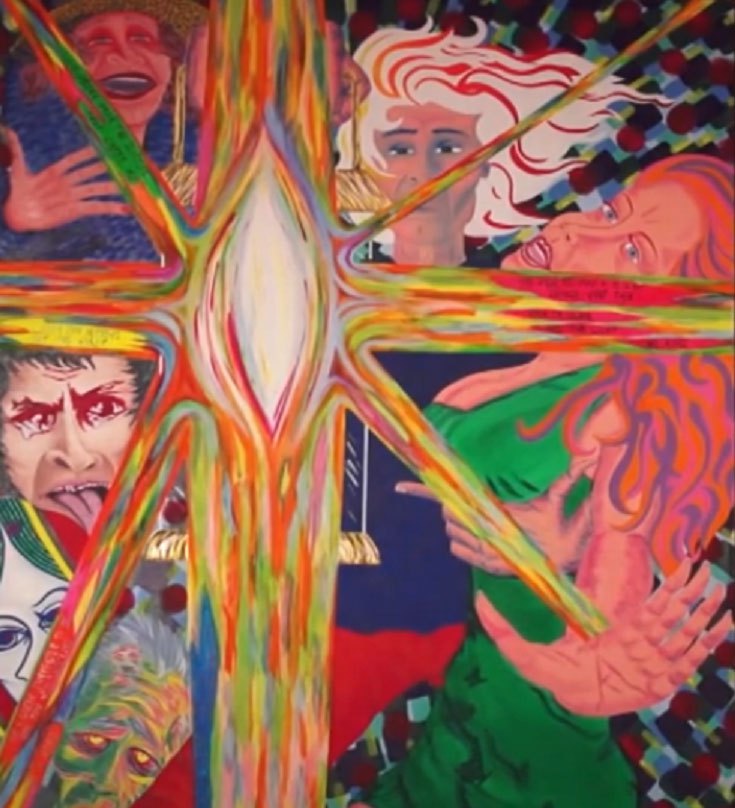 735x808 Mysticism Meets Self Help Jim Carrey's Worldview - Jim Carrey Painting...