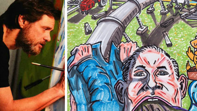 678x381 Scott Pruitt Took A Bribe While Screwing The Environment Jim - Jim Carrey Painting