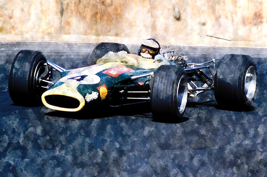 900x599 Jim Clark Painting By Theodor Decker - Jim Clark Painting