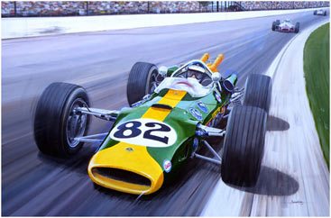 367x242 New Indy 500 Lotus Ford 38 Painting Amp Prints - Jim Clark Painting