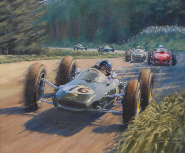 600x499 Grand Prix Painting - Jim Clark Painting