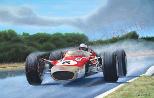 520x333 Jim Clark 1968 Teretonga Park, New Zealand, Tasman Series - Jim Clark Painting