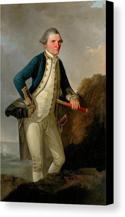 426x740 Captain James Cook Portrait Canvas Print Canvas Art By War Is - Jim Cook Painting