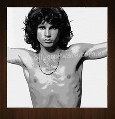 236x244 Jim Morrison My Paintings In Black Amp White Jim - Jim Morrison Canvas Painting