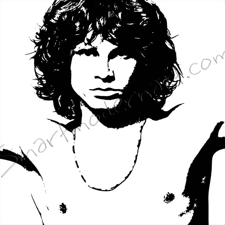 750x750 Jim Morrison Canvas Print - Jim Morrison Canvas Painting