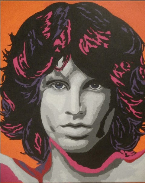 480x604 Deborah's Art Blog - Jim Morrison Canvas Painting