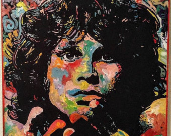 340x270 Pop Art Painting On Canvas The Doors Jim Morrison By Matt - Jim Morrison Canvas Painting