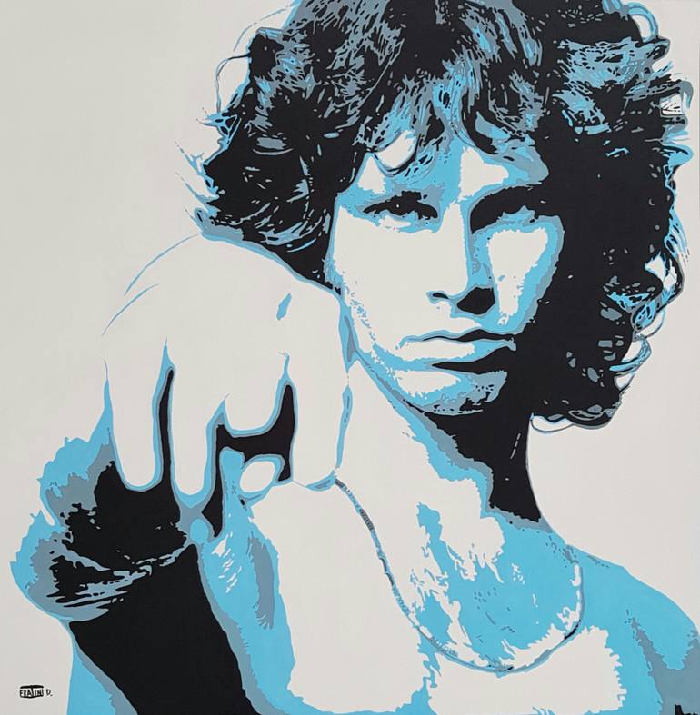 770x787 Saatchi Art Jim Morrison Acrylicoil On Canvas Painting By - Jim Morrison Canvas Painting