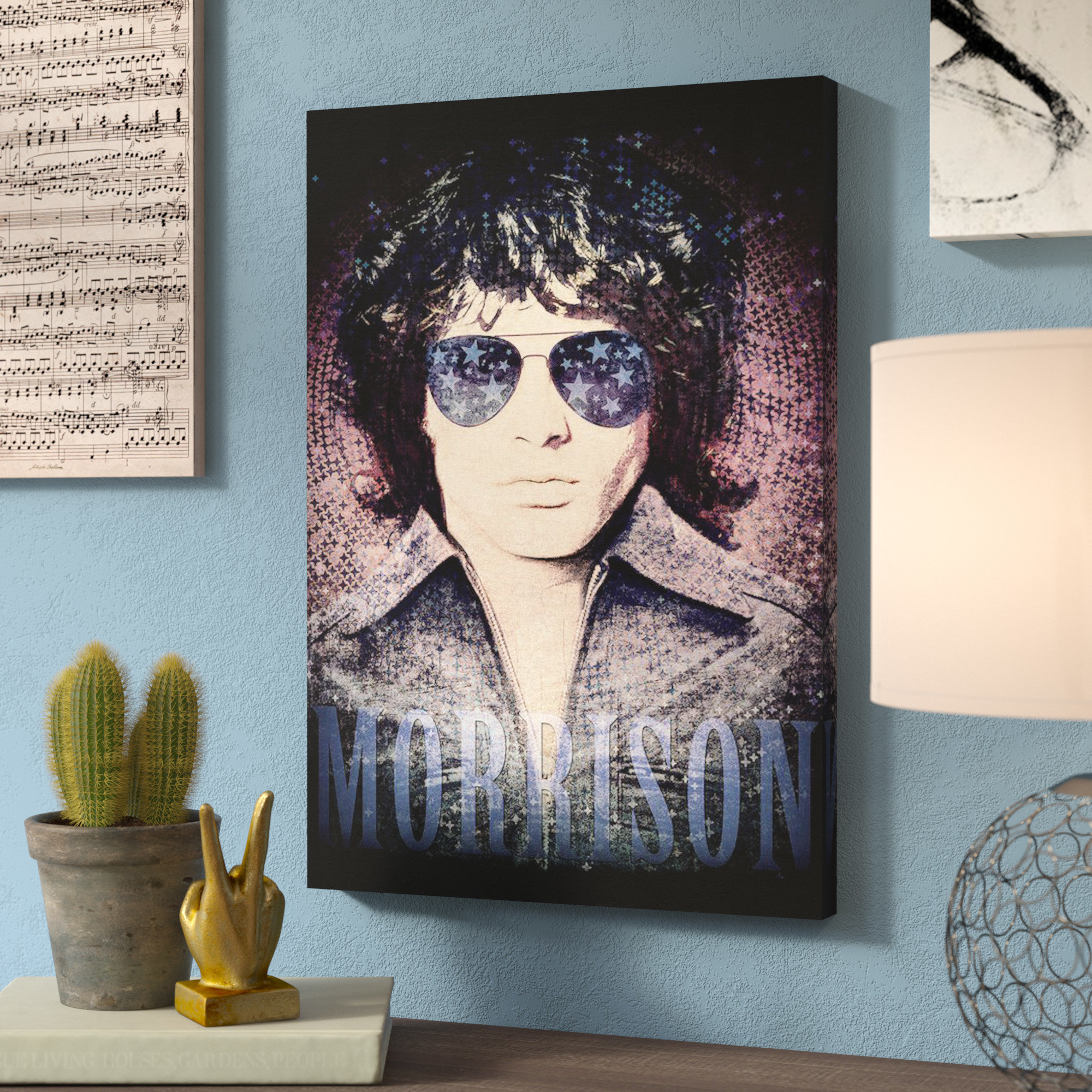 2000x2000 East Urban Home - Jim Morrison Canvas Painting