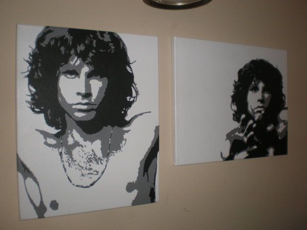 600x450 Jim Morrison Painting Pop Art By - Jim Morrison Canvas Painting