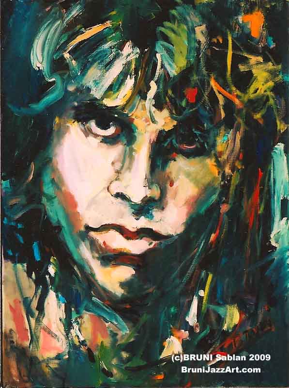 597x800 Jim Morrison - Jim Morrison Canvas Painting