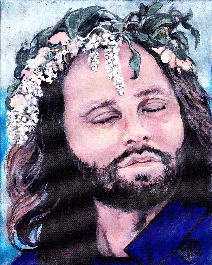722x900 Jim Morrison Painting By Tom Roderick - Jim Morrison Painting