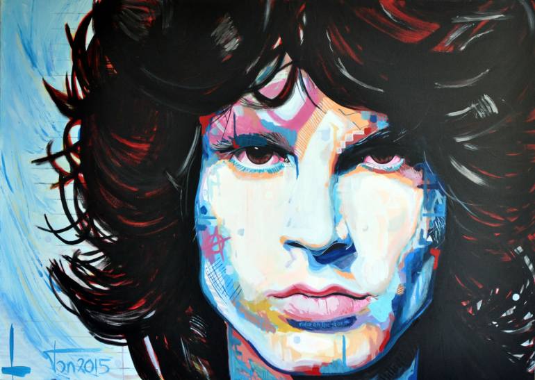 Jim Morrison Painting at PaintingValley.com | Explore collection of Jim ...