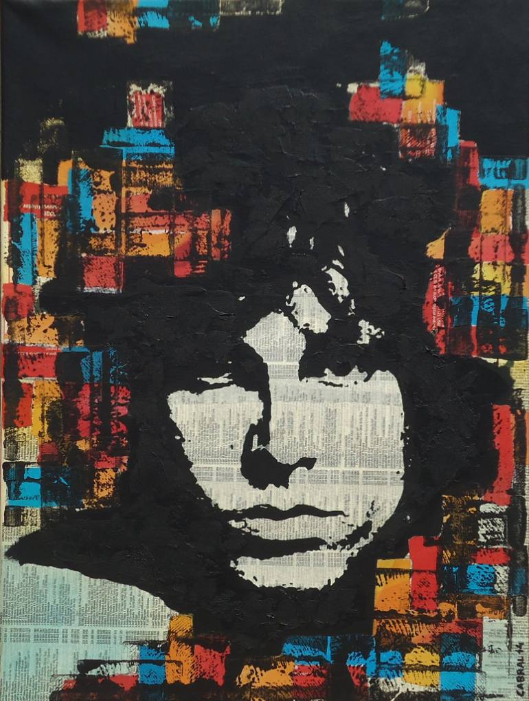 770x1019 Saatchi Art Jim Morrison Painting By Carlos Cabral - Jim Morrison Painting